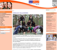 Abbildung der Internetseite www.gutdrauf.net