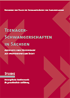 Broschürencover: Teenagerschwangerschaften in Sachsen